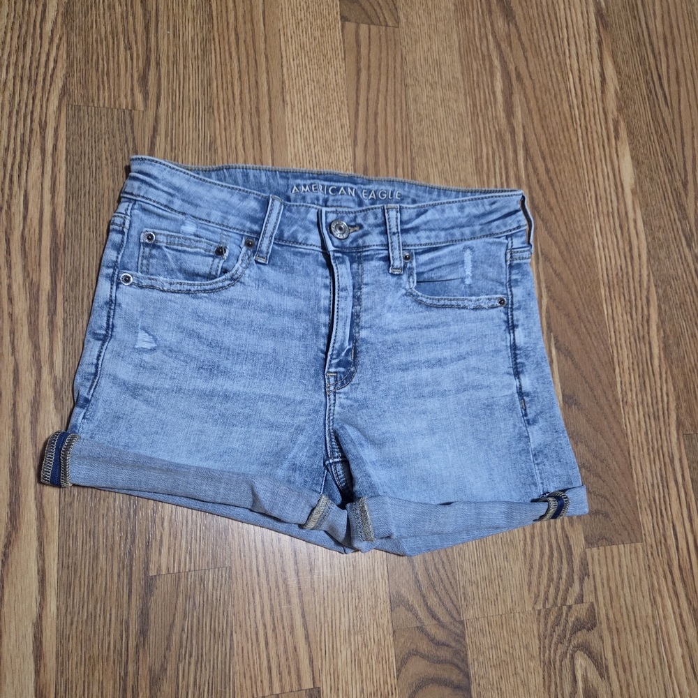 American Eagle Outfitters Light Blue Jean Shorts